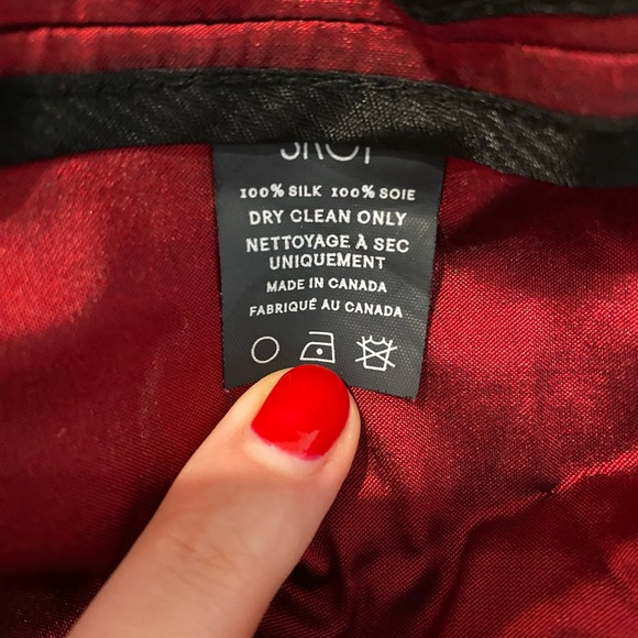 Silk Party Skirt - Crimson Red - size L - cute and timeless 🎈 - Picture 4 of 6